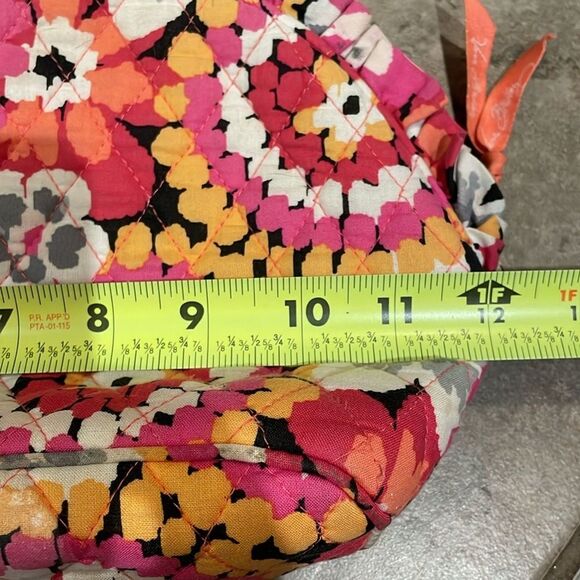 Vera Bradley Pixie Blooms Large Floral Cosmetic Bag 12.5" x 7" x 3.25" - Picture 6 of 11